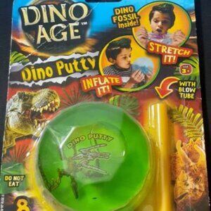 NEW!!!  Dino World Dino Putty - Pterodactylus Inside - Inflate It!! Stretch It!!